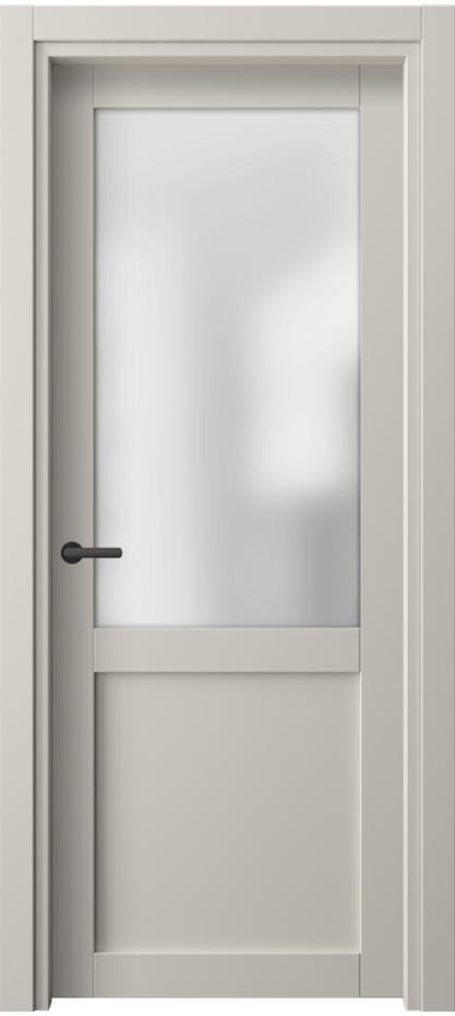 Межкомнатная дверь Нео 2122 ПЭТ светло-серый Сатинированное стекло Цена 26699 ₽ | Volhovec