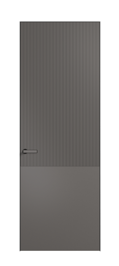 Дверь межкомнатная Вельвет 8205 Матовый классический серый. Скрытый короб Черный Цена 64969 . Фабрика дверей Волховец 8 (800) 551 43 19 Межкомнатная дверь Вельвет 8205 Матовый классический серый. Цена 64969 | Volhovec
