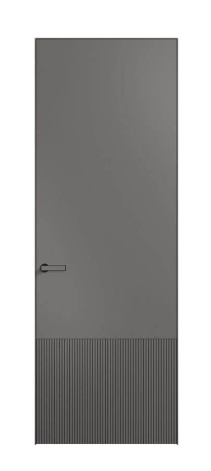 Дверь межкомнатная Вельвет 8202 Матовый классический серый. Скрытый короб Черный Цена 64969 . Фабрика дверей Волховец 8 (800) 551 43 19 Межкомнатная дверь Вельвет 8202 Матовый классический серый. Цена 64969 | Volhovec