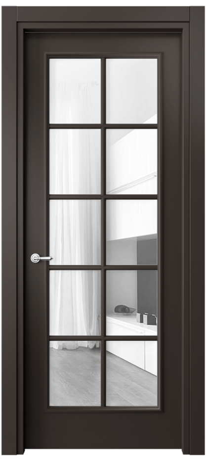 Дверь межкомнатная Париж 8102 Матовый антрацит Прозрачное стекло Гладкий наличник МАН Цена 76999 ₽ Наличники уже входят в базовый комплект. Фабрика дверей Волховец 8 (800) 551 43 19 Межкомнатная дверь Париж 8102 Матовый антрацит Прозрачное стекло Цена 76999 ₽| Volhovec