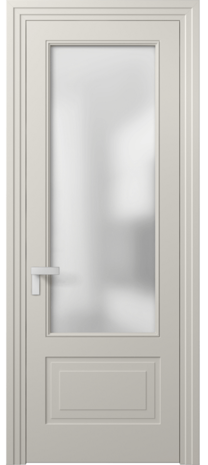 Межкомнатная дверь Рокка 8342 Матовый облачно-серый Сатинированное стекло Цена 82899 ₽ | Volhovec