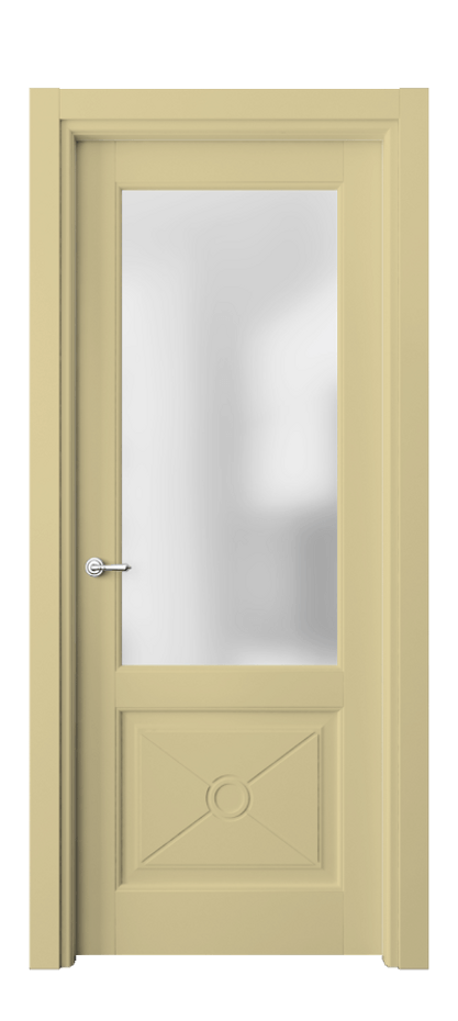 Межкомнатная дверь Тоскана Литера 6362 Матовый белоснежный Сатинированное стекло Цена 135499 ₽ | Volhovec