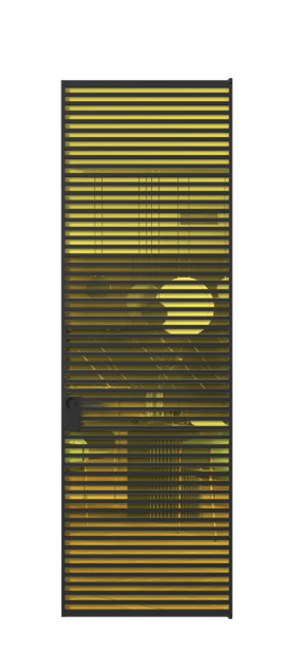 Алюминиевая дверь АЛПЛ040.07 Алюминий Черный Прозрачное жёлтое стекло, триплекс. Без короба чер Цена 186370 Стоимость комплекта двери включает: 1. Полотно (600/650/700/750/800/850/900/950*2000-2400 мм).
2. Короб
3. Комплект фурнитуры (2 торцевые петли и магнитный замок с ответной планкой). Фабрика дверей Волховец 8 (800) 551 43 19 Алюминиевая дверь АЛПЛ040.07 Алюминий Черный Прозрачное жёлтое стекло, триплекс Цена 186370 | Volhovec