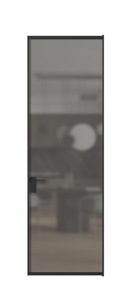 Алюминиевая дверь АЛПЛ040.01 Алюминий Черный Сатинированное серое стекло, триплекс. Без короба чер Цена 115570 Стоимость комплекта двери включает: 1. Полотно (600/650/700/750/800/850/900/950*2000-2400 мм).
2. Короб
3. Комплект фурнитуры (2 торцевые петли и магнитный замок с ответной планкой). Фабрика дверей Волховец 8 (800) 551 43 19 Алюминиевая дверь АЛПЛ040.01 Алюминий Черный Сатинированное серое стекло, триплекс Цена 115570 | Volhovec