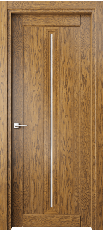 Межкомнатная дверь Эго 6123 Дуб медовый Сатинированное стекло Цена 125299 ₽ | Volhovec