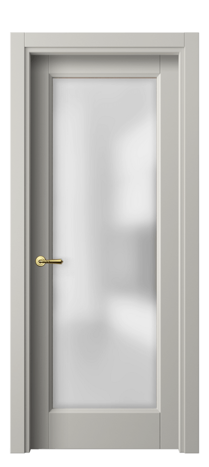 Межкомнатная дверь Галант 1402 Матовый тёплый серый Сатинированное стекло Цена 76290 сом | Volhovec