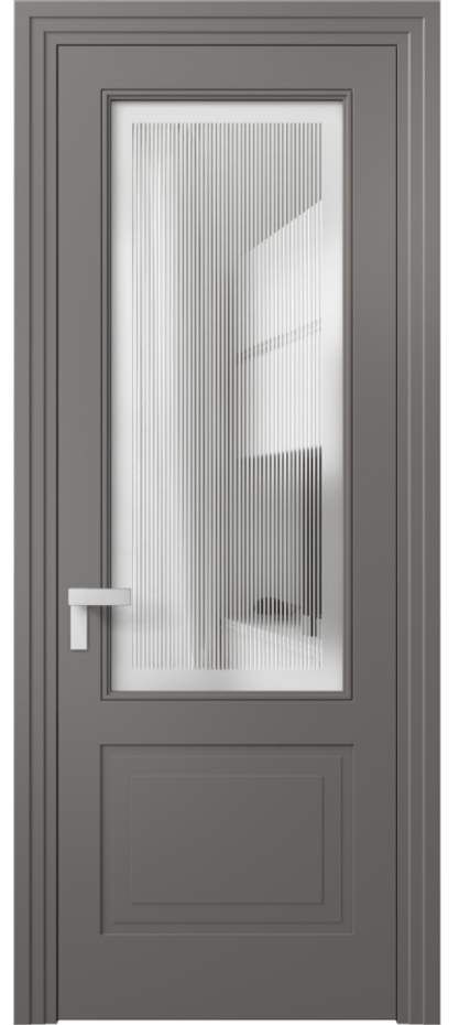 Дверь межкомнатная Рокка 8352 Матовый классический серый Сатинированное с гравировкой "Каннелюры", триплекс Каскадный компланарный наличник МКЛС Цена 91899 ₽ Наличники уже входят в базовый комплект. Фабрика дверей Волховец 8 (800) 551 43 19 Межкомнатная дверь Рокка 8352 Матовый классический серый Сатинированное с гравировкой "Каннелюры", триплекс Цена 91899 ₽ | Volhovec