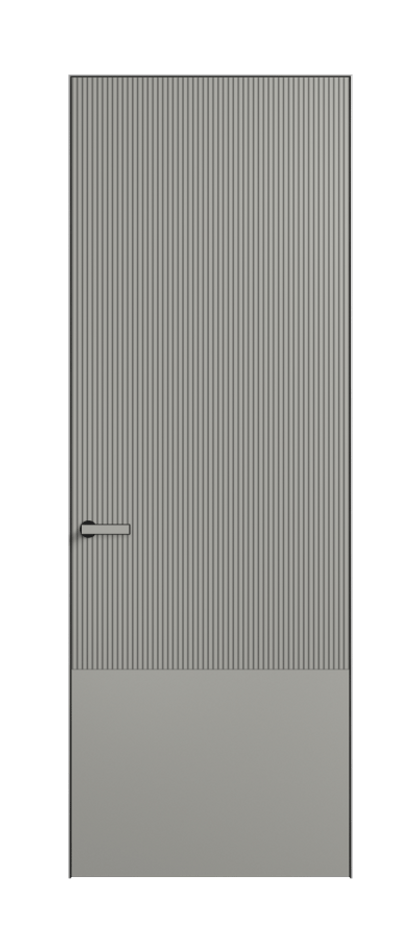 Дверь межкомнатная Вельвет АКП 8203 Матовый нейтральный серый. Скрытый короб Черный Цена 70469 . Фабрика дверей Волховец 8 (800) 551 43 19 Межкомнатная дверь Вельвет АКП 8203 Матовый нейтральный серый. Цена 70469 | Volhovec