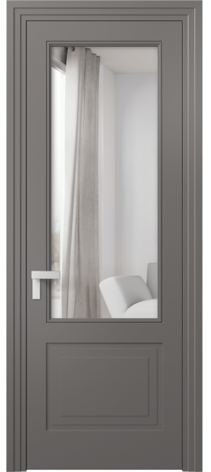 Дверь межкомнатная Рокка 8352 Матовый классический серый Двустороннее зеркало, триплекс Каскадный компланарный наличник МКЛС Цена 84899 ₽ Наличники уже входят в базовый комплект. Фабрика дверей Волховец 8 (800) 551 43 19 Межкомнатная дверь Рокка 8352 Матовый классический серый Двустороннее зеркало, триплекс Цена 84899 ₽ | Volhovec