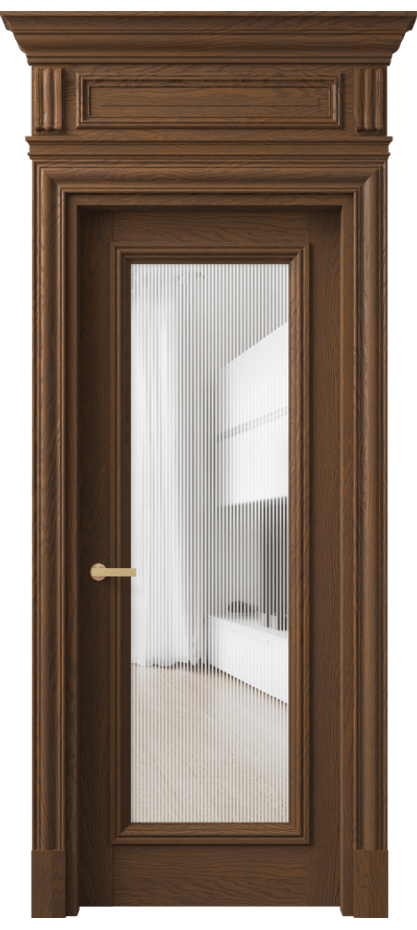 Дверь межкомнатная Антик 7300 Дуб каштановый матовый Рифлёное стекло "Дюна", триплекс КЭП + Объёмный фриз + Карниз ДКШ.М Цена 268949 ₽ Наличники уже входят в базовый комплект. Фабрика дверей Волховец 8 (800) 551 43 19 Межкомнатная дверь Антик 7300 Дуб каштановый матовый Рифлёное стекло "Дюна", триплекс Цена 268949 ₽ | Volhovec