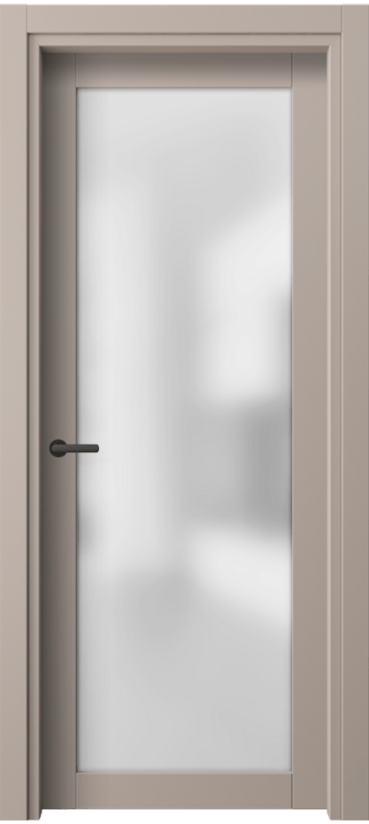 Межкомнатная дверь Нео 2102 ПЭТ серо-коричневый  Сатинированное стекло Цена 40270 сом | Volhovec