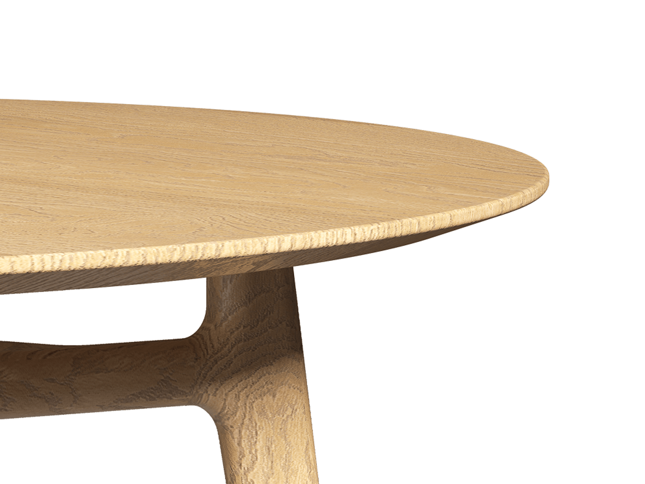 Стол Primo обеденный круглый Дуб пшеничный матовый