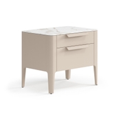 Тумба прикроватная Piega 2 ящика Матовый бисквитный