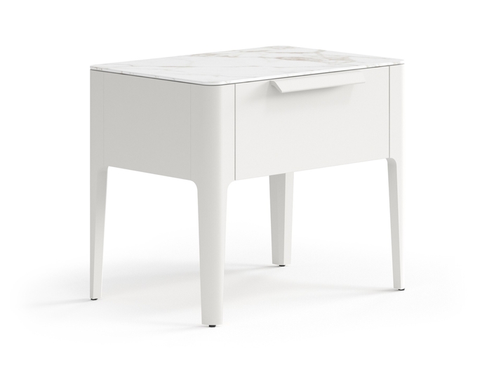 Мебель Тумба прикроватная Пьега 1 ящик. Цвет Матовый тёплый серый. Материал Гладкая эмаль. Коллекция Тумба прикроватная Пьега 1 ящик. Фото. Мебель Тумба прикроватная Пьега 1 ящик. Цвет Матовый тёплый серый. Материал Гладкая эмаль. Коллекция Тумба прикроватная Пьега 1 ящик. Картинка.