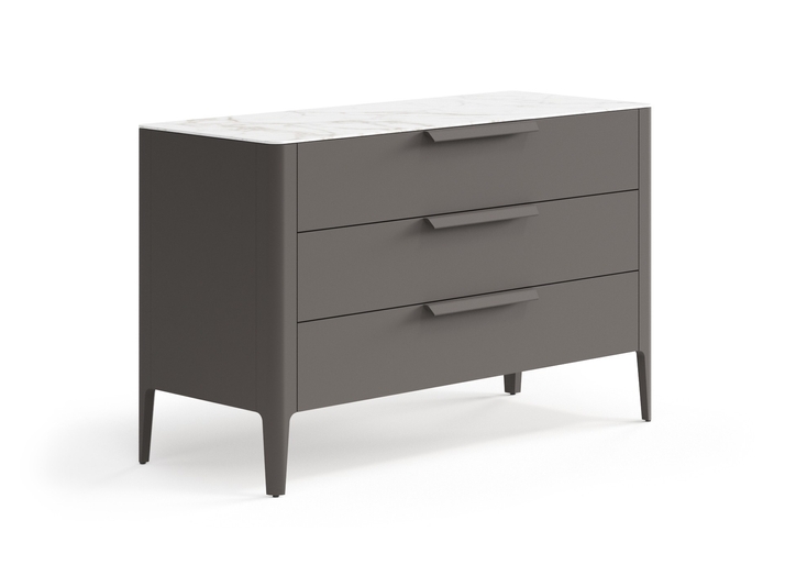 Мебель Комод Пьега 3 ящика. Цвет Матовый антрацит. Материал Гладкая эмаль. Коллекция Комод Пьега 3 ящика. Фото. Мебель Комод Пьега 3 ящика. Цвет Матовый антрацит. Материал Гладкая эмаль. Коллекция Комод Пьега 3 ящика. Картинка.