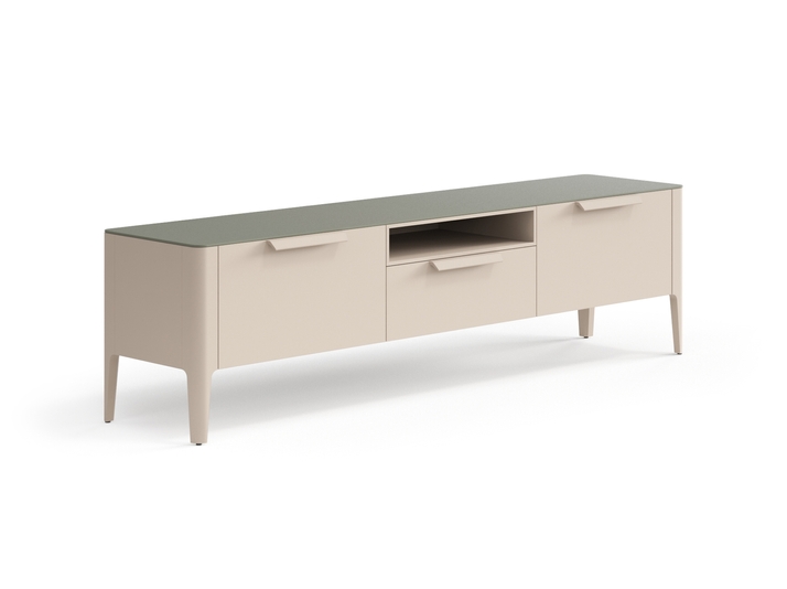 Мебель ТВ тумба Пьега. Цвет Матовый бисквитный. Материал Гладкая эмаль. Коллекция ТВ тумба Пьега. Фото. Мебель ТВ тумба Пьега. Цвет Матовый бисквитный. Материал Гладкая эмаль. Коллекция ТВ тумба Пьега. Картинка.