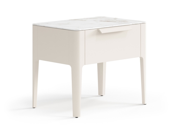 Мебель Тумба прикроватная Пьега 1 ящик. Цвет Матовый бежево-серый. Материал Гладкая эмаль. Коллекция Тумба прикроватная Пьега 1 ящик. Фото. Мебель Тумба прикроватная Пьега 1 ящик. Цвет Матовый бежево-серый. Материал Гладкая эмаль. Коллекция Тумба прикроватная Пьега 1 ящик. Картинка.