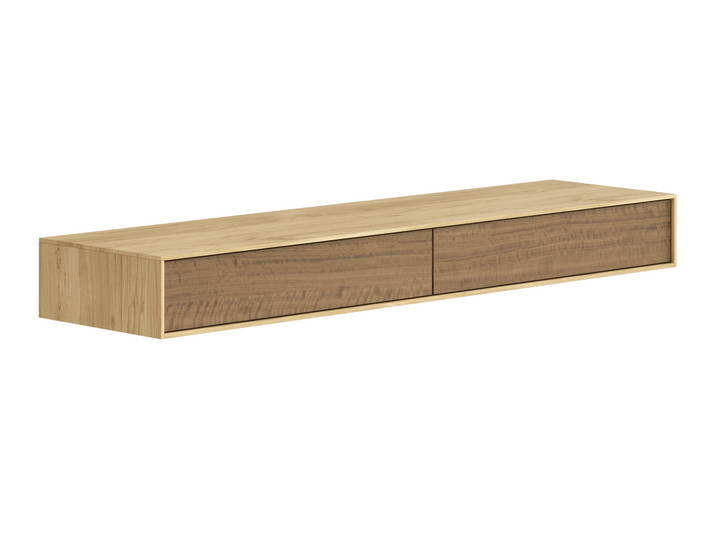 Мебель Консоль подвесная Модуле 2 ящика. Цвет Солнечный вяз. Материал Ламинатин. Коллекция Консоль подвесная Модуле 2 ящика. Фото. Мебель Консоль подвесная Модуле 2 ящика. Цвет Солнечный вяз. Материал Ламинатин. Коллекция Консоль подвесная Модуле 2 ящика. Картинка.