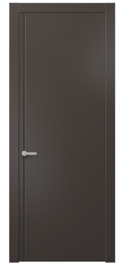 Дверь межкомнатная АКП 8644 МАН. Цвет Матовый антрацит. Материал Гладкая эмаль. Коллекция Альба. Картинка.