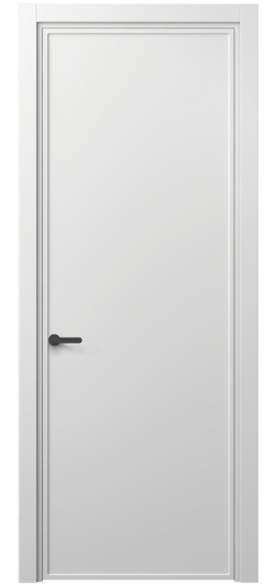 Дверь межкомнатная 8601 МБЛ . Цвет Матовый белоснежный. Материал Гладкая эмаль. Коллекция Фрэйм. Картинка.