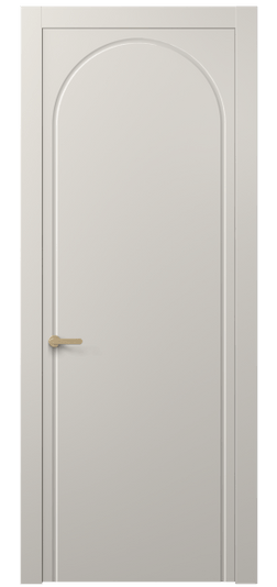 Дверь межкомнатная 8647 МОС. Цвет Матовый облачно-серый. Материал Гладкая эмаль. Коллекция Альба. Картинка.