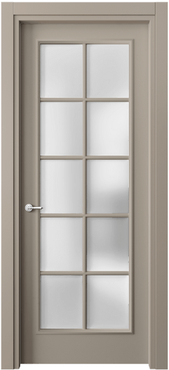 Дверь межкомнатная 8102 МБСК САТ. Цвет Матовый бисквитный. Материал Гладкая эмаль. Коллекция Париж. Картинка.