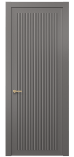 Дверь межкомнатная 8642 МКЛС . Цвет Матовый классический серый. Материал Гладкая эмаль. Коллекция Альба. Картинка.