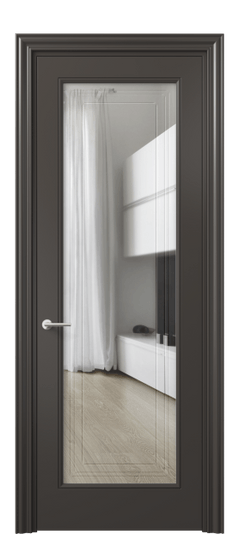 Межкомнатная дверь 8400 МАН Прозрачное стекло с гравировкой Mascot. Цвет Матовый антрацит. Материал Гладкая эмаль. Коллекция Mascot. Фото. Дверь межкомнатная 8400 МАН Прозрачное стекло с гравировкой Mascot. Цвет Матовый антрацит. Материал Гладкая эмаль. Коллекция Mascot. Картинка.