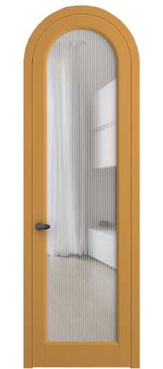 Дверь межкомнатная 6814 Пастельно-жёлтый RAL 1034 MORU. Цвет RAL Пастельно-жёлтый RAL 1034. Материал Гладкая эмаль. Коллекция Палаццо. Картинка.