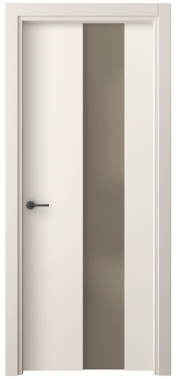 Дверь межкомнатная 4226 ПЭКБ БР САТ. Цвет ПЭТ кремово-белый. Материал ПЭТ. Коллекция Фридом. Картинка.