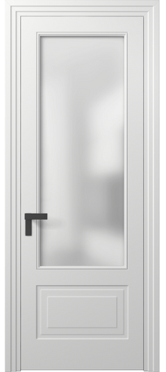Дверь межкомнатная 8342 МБЛ Сатин. Цвет Матовый белоснежный. Материал Гладкая эмаль. Коллекция Рокка. Картинка.