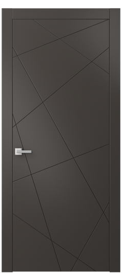 Дверь межкомнатная АКП 8048 МАН Матовый антрацит. Цвет Матовый антрацит. Материал Гладкая эмаль. Коллекция Линия. Картинка.