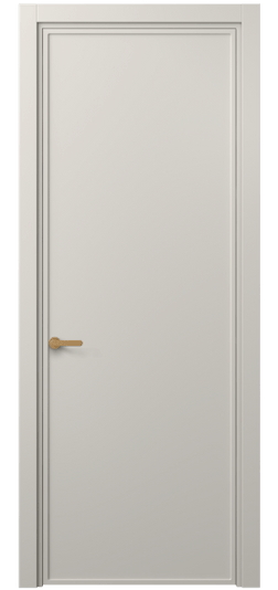 Дверь межкомнатная 8601 МОС . Цвет Матовый облачно-серый. Материал Гладкая эмаль. Коллекция Фрэйм. Картинка.
