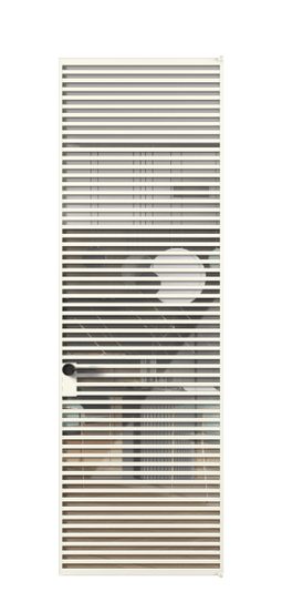 Дверь межкомнатная АЛПЛ040.07 АЖМ Алюминий жемчужный Stopsol Clear прозрачное. Цвет Алюминий жемчужный. Материал Алюминий в эмали. Коллекция Формато. Картинка.