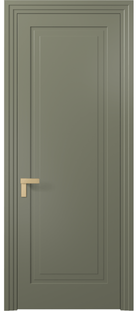 Дверь межкомнатная 8301 МОТ. Цвет Матовый оливковый тёмный. Материал Гладкая эмаль. Коллекция Рокка. Картинка.