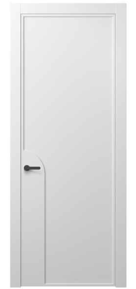 Дверь межкомнатная АКП 8605 МБЛ. Цвет Матовый белоснежный. Материал Гладкая эмаль. Коллекция Фрэйм. Картинка.